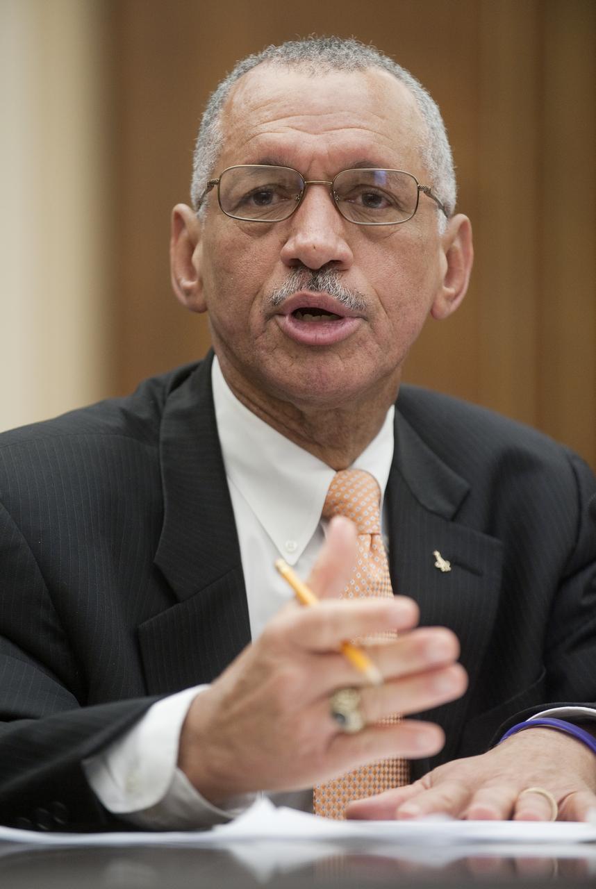 NASA Administrator Charles F. Bolden appears in front of the U.S. House of Representatives Committee on Science and Technology to discuss the President‚Äôs FY 2011 budget request, Thursday, Feb. 25, 2010, on Capitol Hill in Washington. Photo Credit: (NASA/Paul E. Alers)