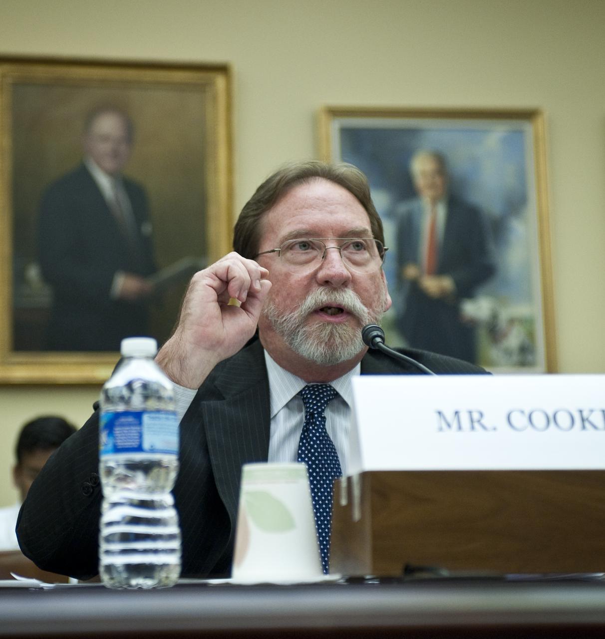 Douglas R. Cooke, NASA's Associate Administrator for Exploration Systems Mission Directorate (ESMD), appears before the U.S. House of Representatives' Committee on Science and Technology, Subcommittee on Space and Aeronautics to discuss proposed changes to NASA's exploration program on Wednesday, March 24, 2010, on Capitol Hill in Washington.  Photo Credit: (NASA/Carla Cioffi)