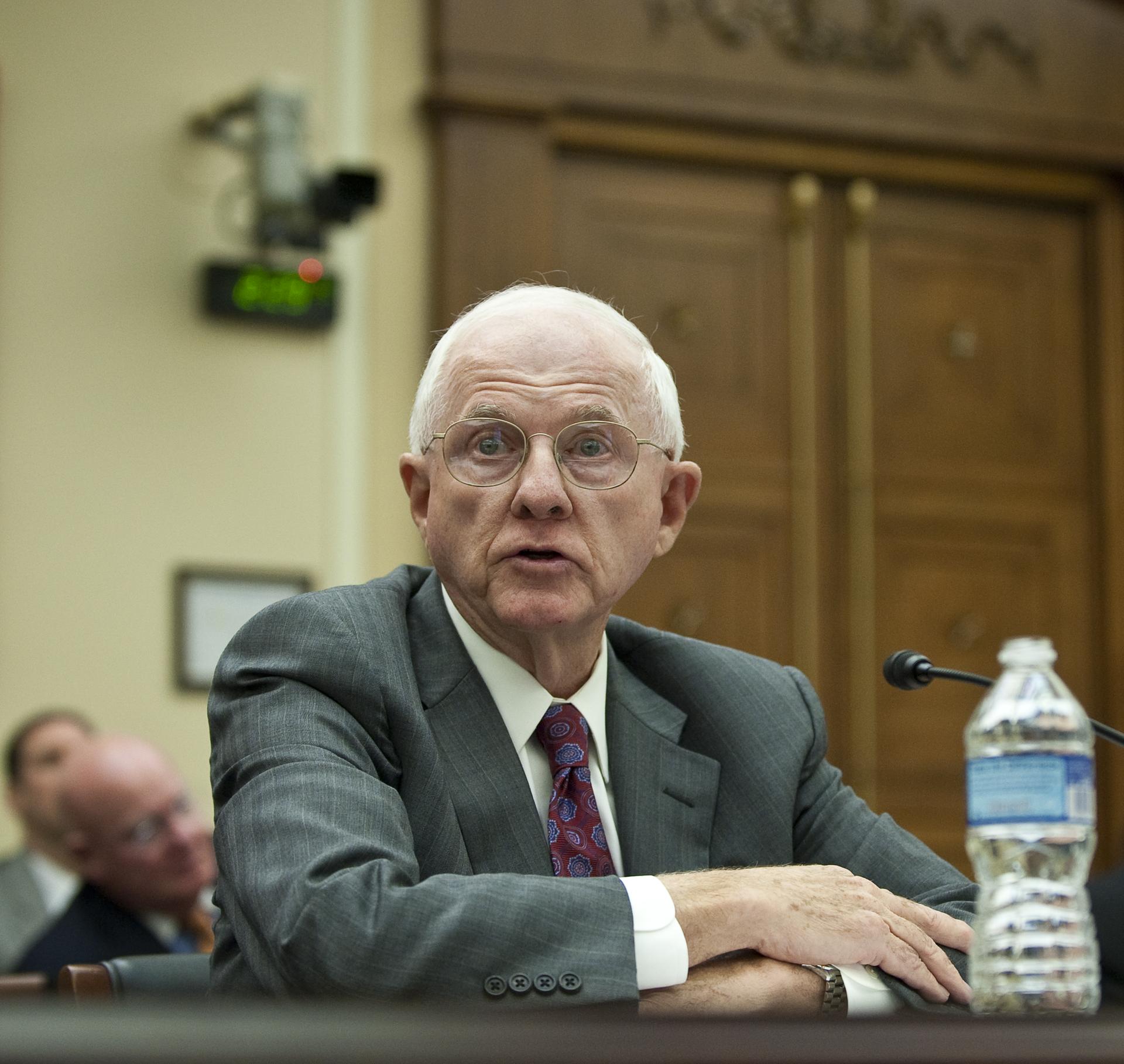 A. Thomas Young speaks at an ESMD house hearing.