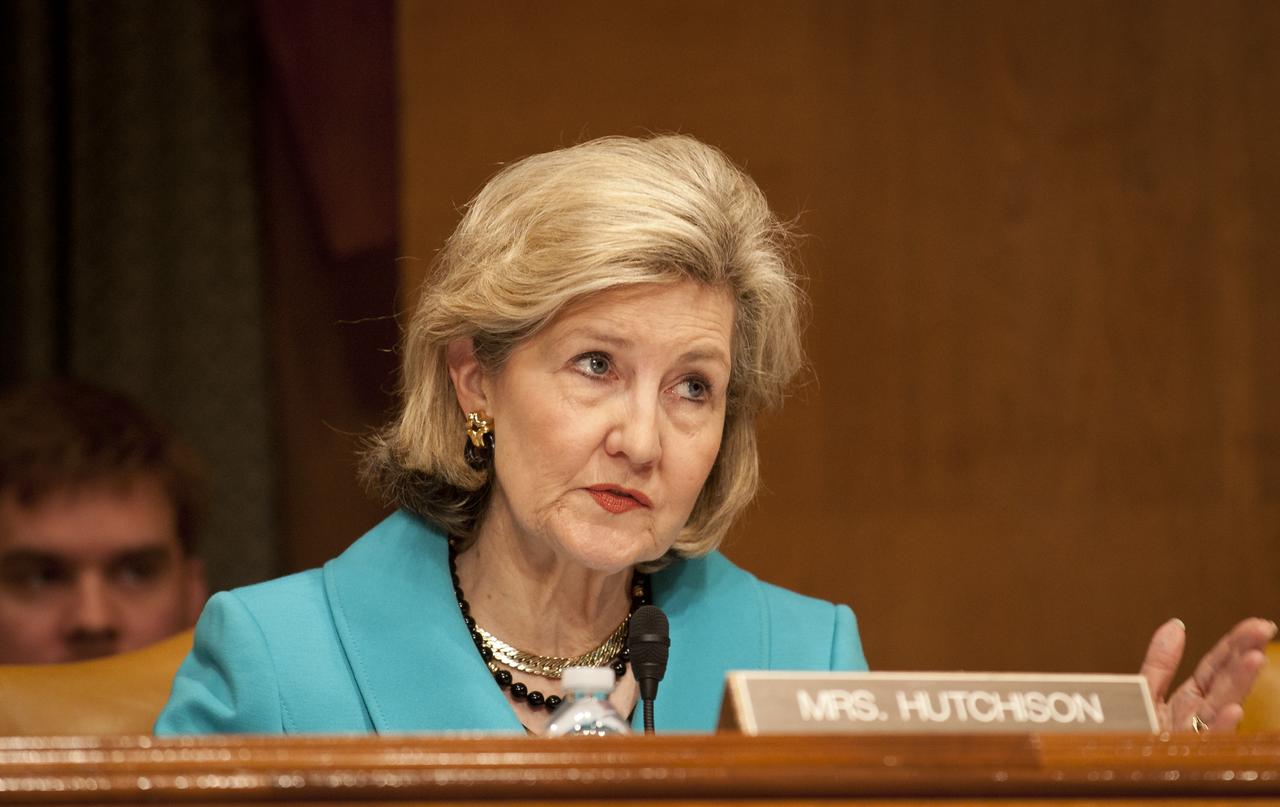 Sen. Kay Bailey Hutchinson, R-Texas, questions NASA Administrator Charles Bolden during a Senate Subcommittee on Commerce, Justice, Science, and Related Agencies of the Appropriations Committee hearing concerning the FY 2011 NASA Budget, Thursday, April 22, 2010 at the Dirksen Senate Office Building in Washington.  Photo Credit: (NASA/Bill Ingalls)