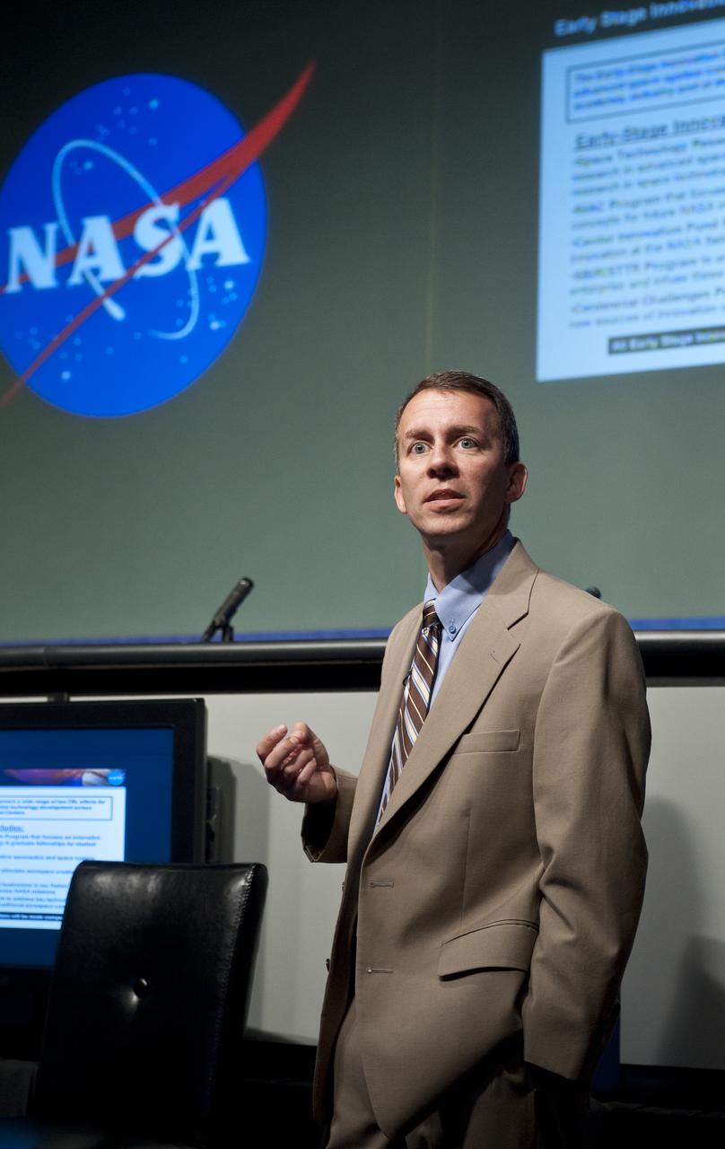 NASA's Chief Technologists, Bobby Braun, hosts a Town Hall meeting to discuss agency-wide technology policy and programs at NASA Headquarters on Tuesday, May 25, 2010, in Washington.  Photo Credit: (NASA/Carla Cioffi)