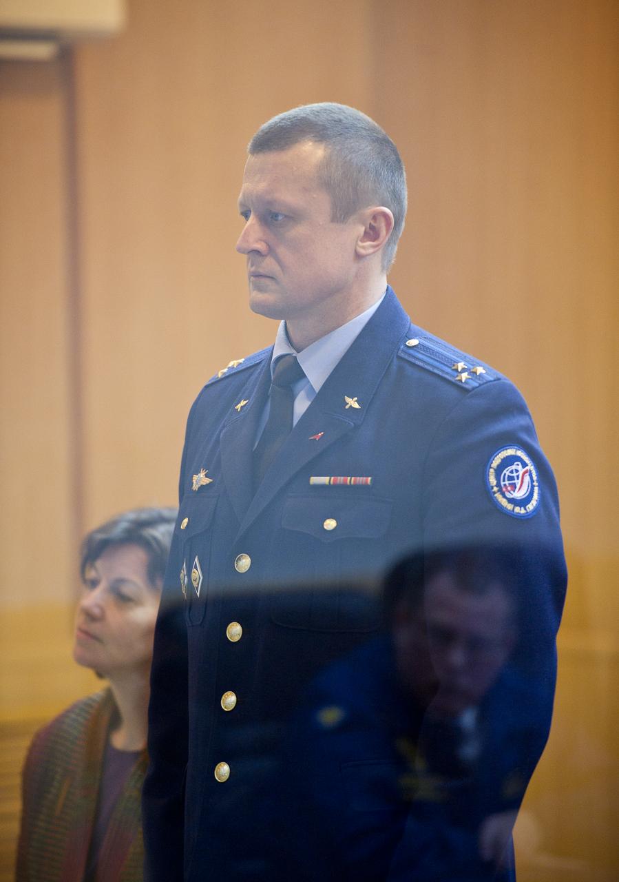 Dmitry Kondratyev, Expedition 26 Soyuz Commander, is seen at the State Commission meeting held at the Cosmonaut Hotel in Baikonur, Kazakhstan on Tuesday, Dec. 14, 2010. Photo Credit: (NASA/Carla Cioffi)