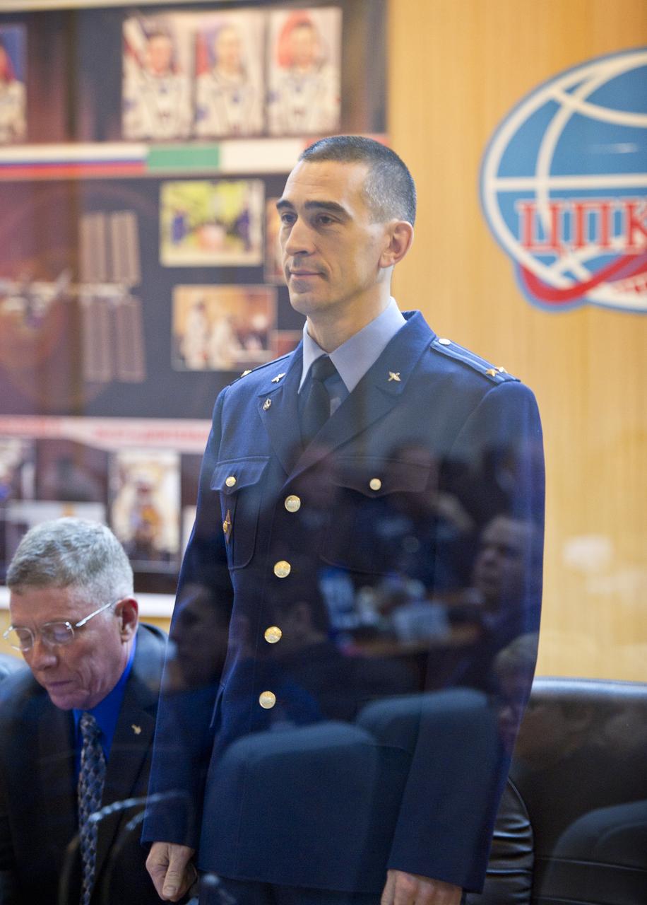 Anatoly Ivanishin, Expedition 26 back up crew member is seen at the State Commission meeting held at the Cosmonaut Hotel in Baikonur, Kazakhstan on Tuesday, Dec. 14, 2010. Photo Credit: (NASA/Carla Cioffi)