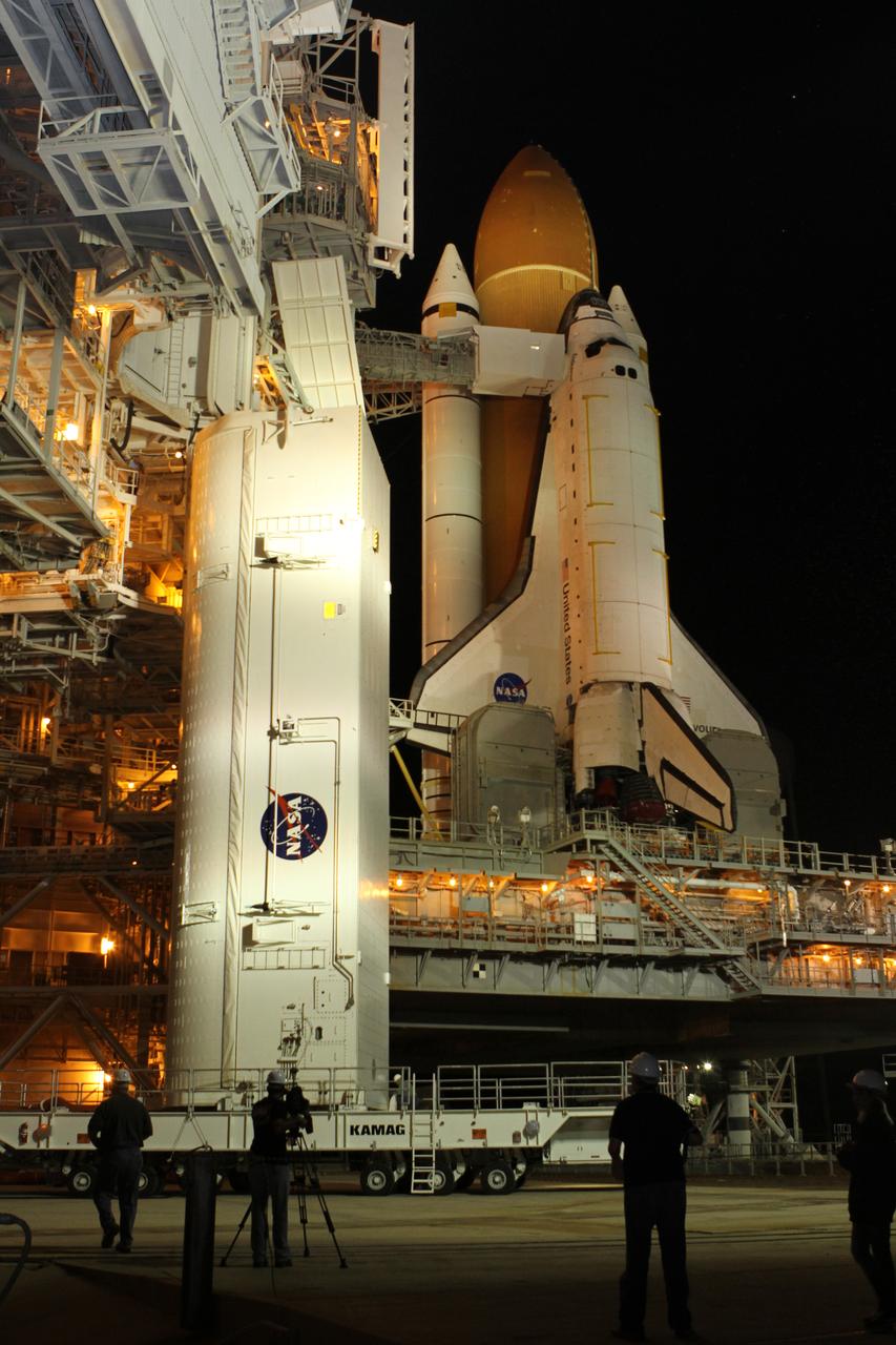 STS-134 Payload Canister Move from Press Site to Pad 39A