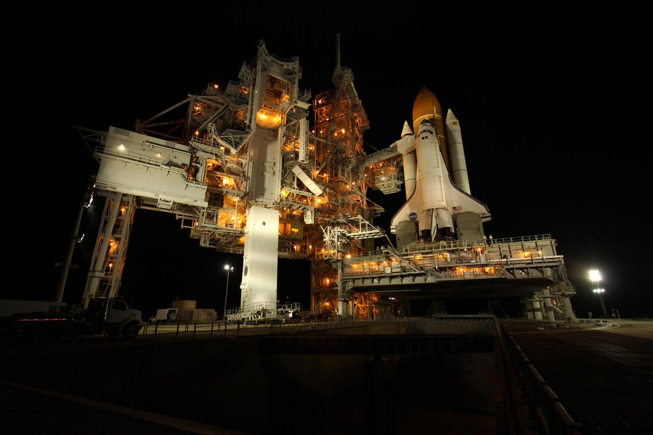 STS-134 Payload Canister Move from Press Site to Pad 39A