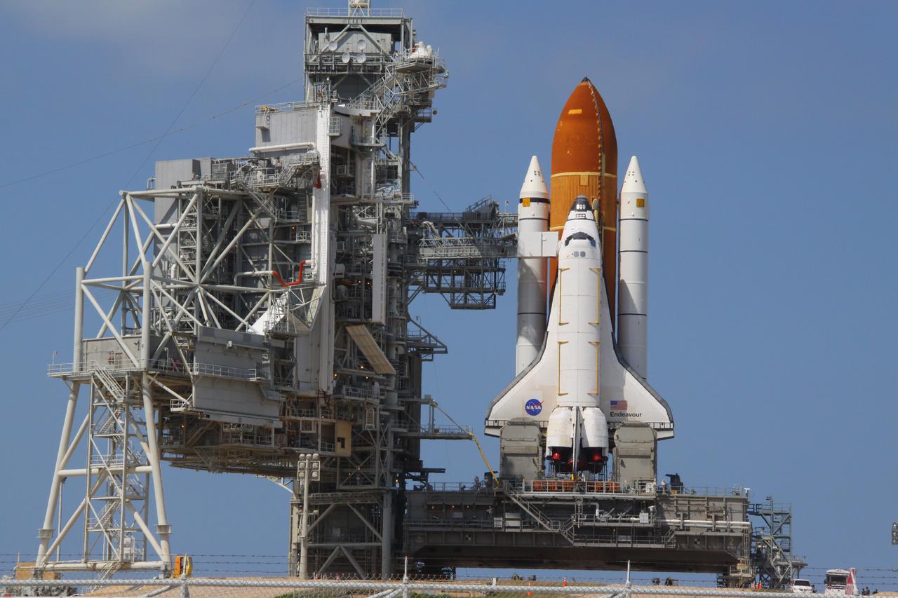 STS-134 Endeavour Sitting on Launch Pad 39A