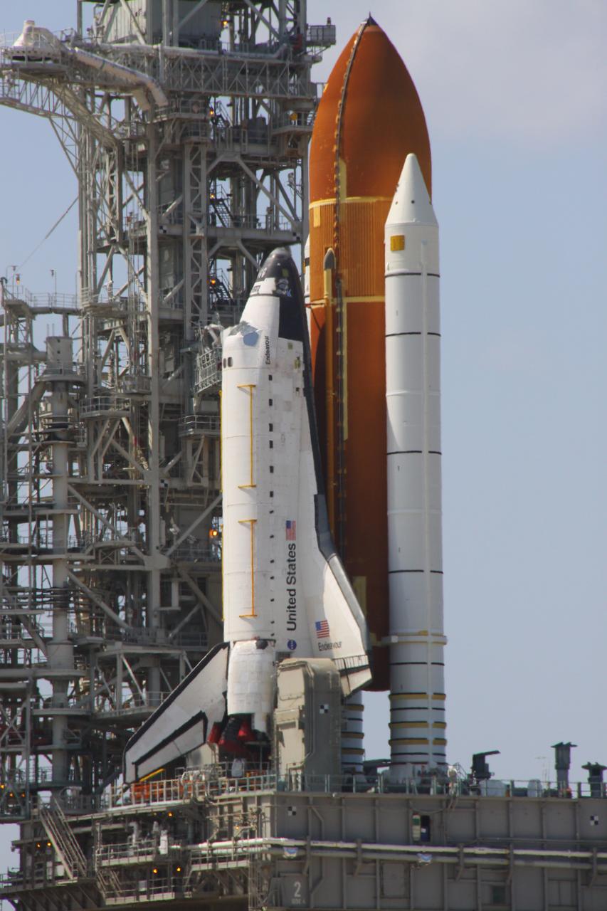 STS-134 Endeavour Sitting on Launch Pad 39A