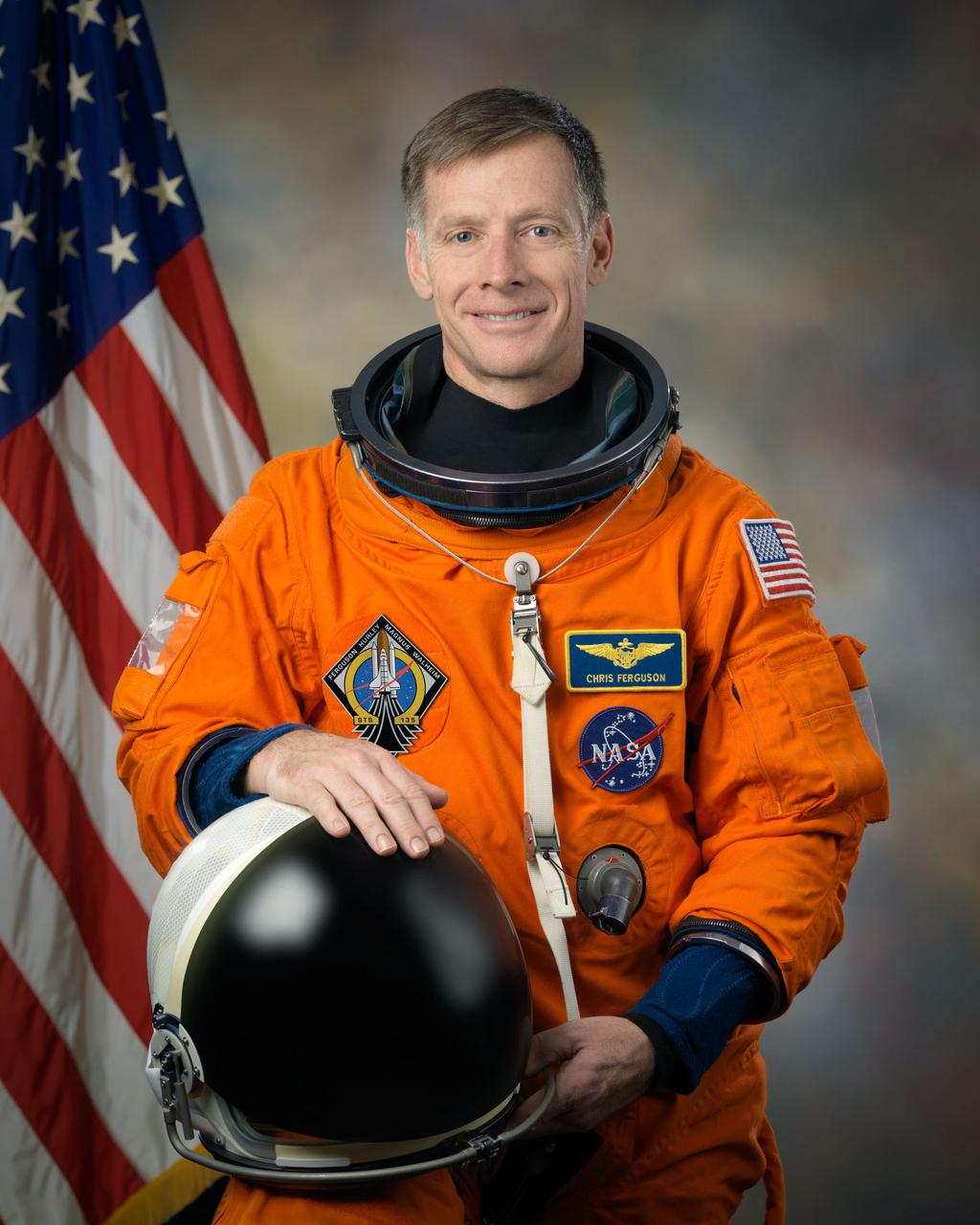 PHOTO DATE:  02-11-11 LOCATION:  Bldg. 8, Room 272 - Photo Studio SUBJECT:  Individual portrait of STS-135 commander Chris Ferguson in ACES suit WORK ORDER:   00633-BS___CHRIS FERGUSON-03-14-08 PHOTOGRAPHER:    BILL STAFFORD