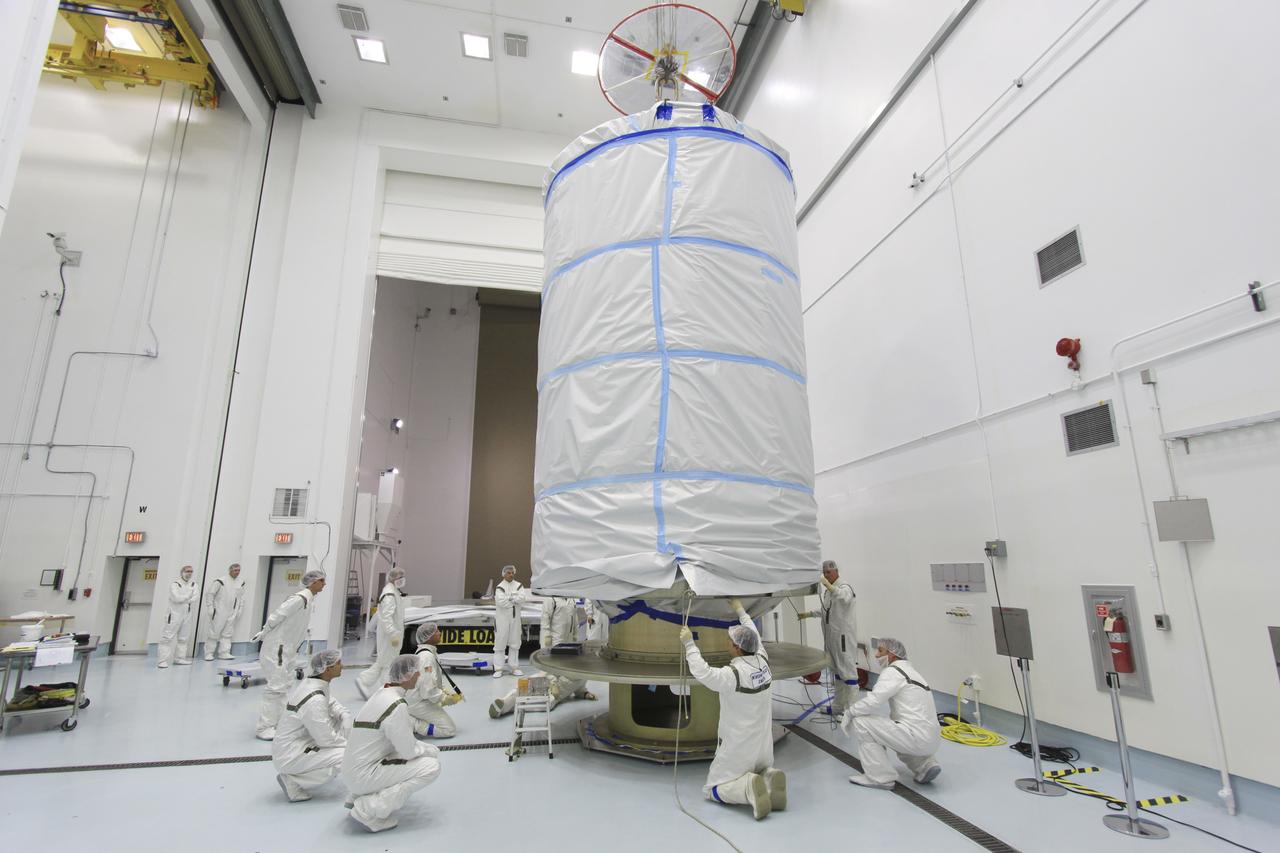 GRAIL put into Canister and Canister lifted onto Transporter