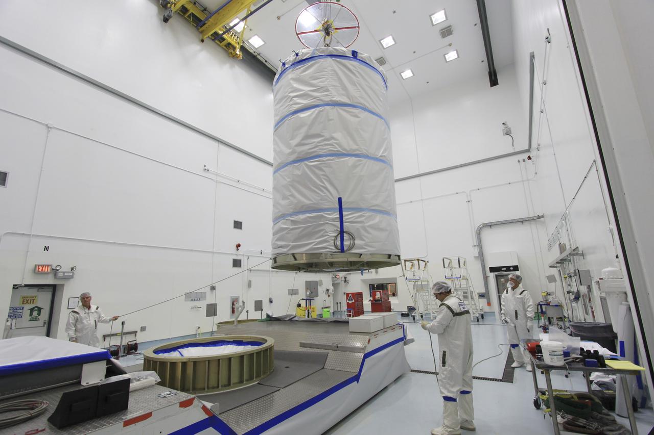 GRAIL put into Canister and Canister lifted onto Transporter