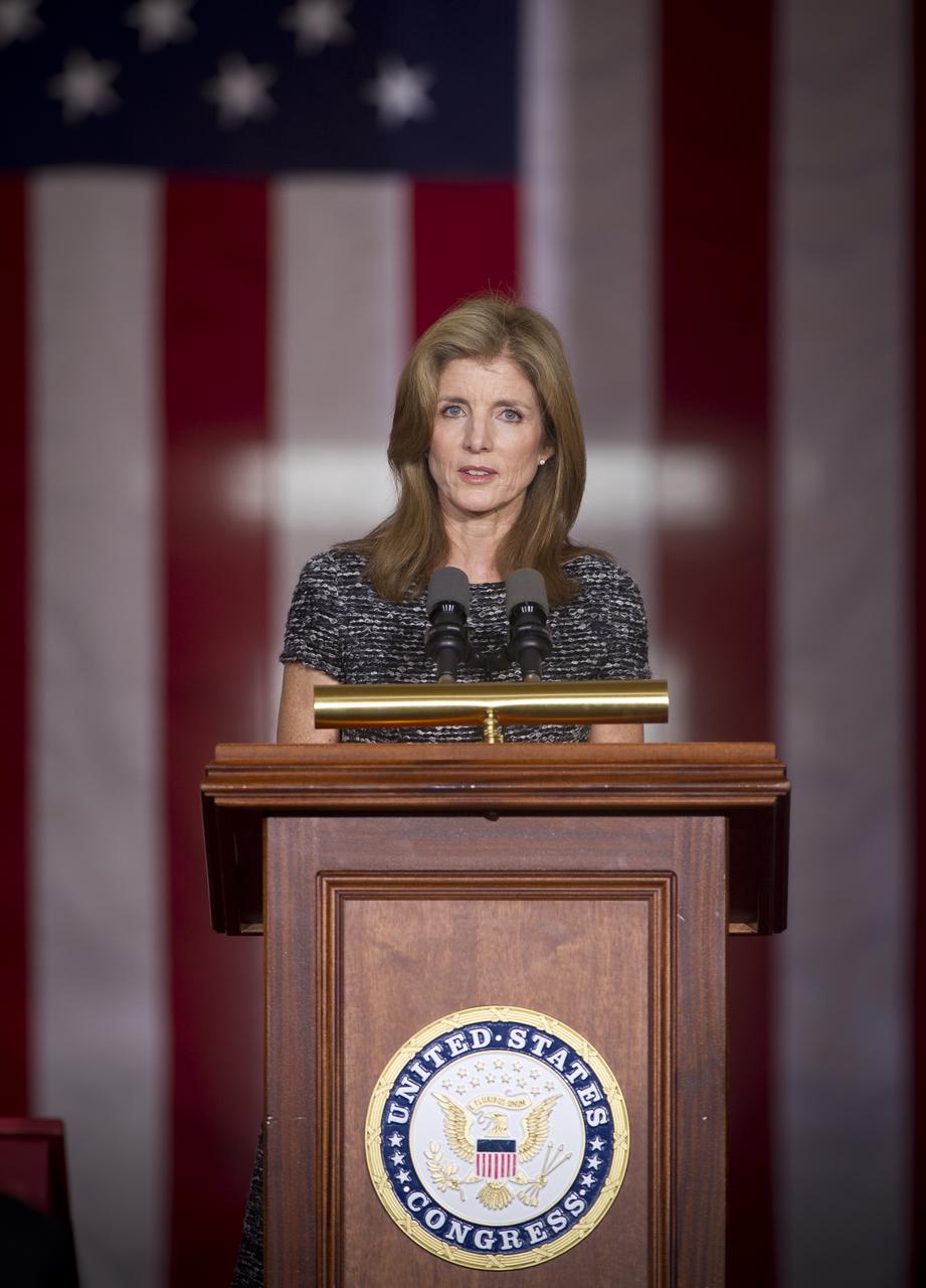 Caroline Kennedy speaks at an event recognizing the 50th anniversary of the inauguration of John F. Kennedy as President of the United States, Thursday, Jan. 20, 2011 in the rotunda at the U.S. Capitol. Photo Credit: (NASA/Bill Ingalls)