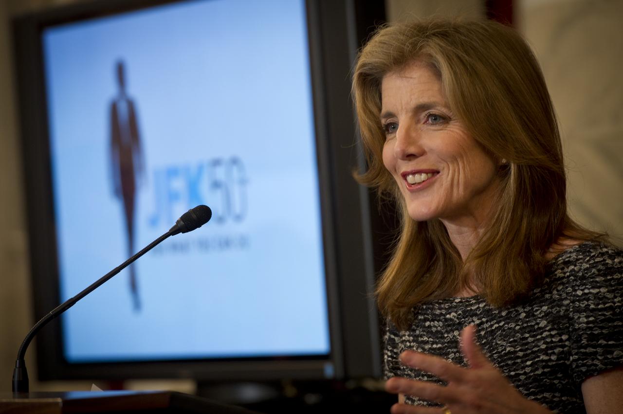 Caroline Kennedy speaks at an event recognizing the 50th anniversary of the inauguration of John F. Kennedy as President of the United States and where the website jfk50.org was unveiled, Thursday, Jan. 20, 2011 at the Russell Senate Office Building in Washington. Photo Credit: (NASA/Bill Ingalls)