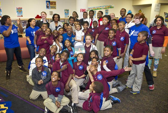 NASA image: Leland Melvin Meets with Elementary Students
