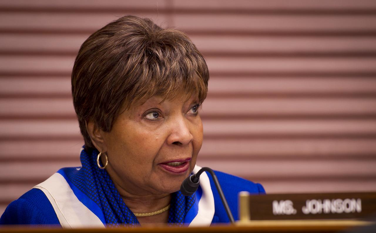 U.S. Rep. Eddie Bernice Johnson, D-Texas, questions NASA Administrator Charles Bolden during a House Committee on Science, Space, and Technology budget hearing, Wednesday, March 2, 2011 in the Rayburn House Office Building on Capitol Hill in Washington.  Photo Credit: (NASA/Bill Ingalls)