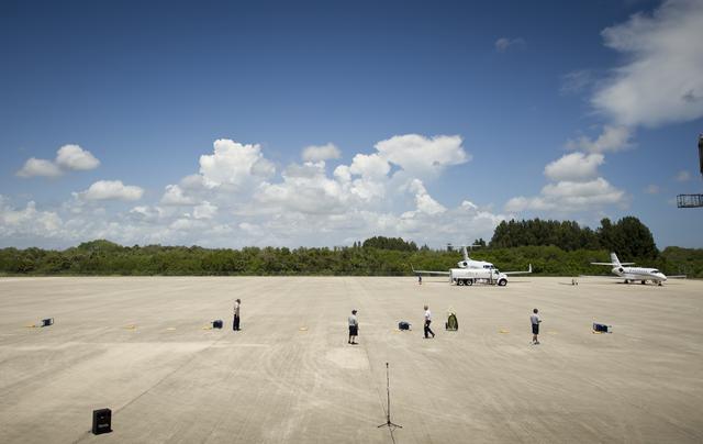 NASA image: STS-134 Crew Arrival