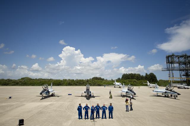 NASA image: STS-134 Crew Arrival