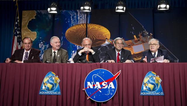 NASA image: Aquarius SAC-D Post-Launch Briefing