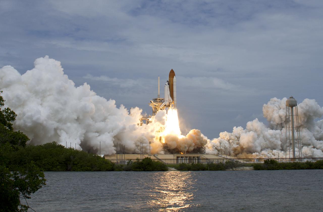 Space shuttle Atlantis is seen as it launches from pad 39A on Friday, July 8, 2011, at NASA's Kennedy Space Center in Cape Canaveral, Fla. The launch of Atlantis, STS-135, is the final flight of the shuttle program, a 12-day mission to the International Space Station.  Photo Credit: (NASA/Bill Ingalls)