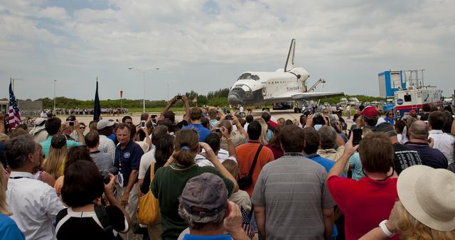 NASA image: STS-135 Wheels Stop Event
