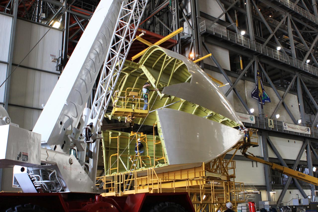 T&R Endeavour, Final Buildup of Tail Cover for Ferry Flight
