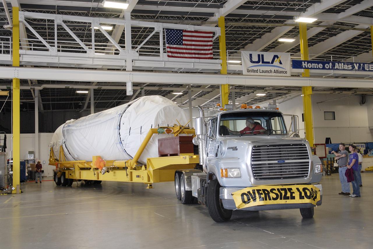 RBSP Centaur Stage is Unloaded at Port & Moved to ASOC 