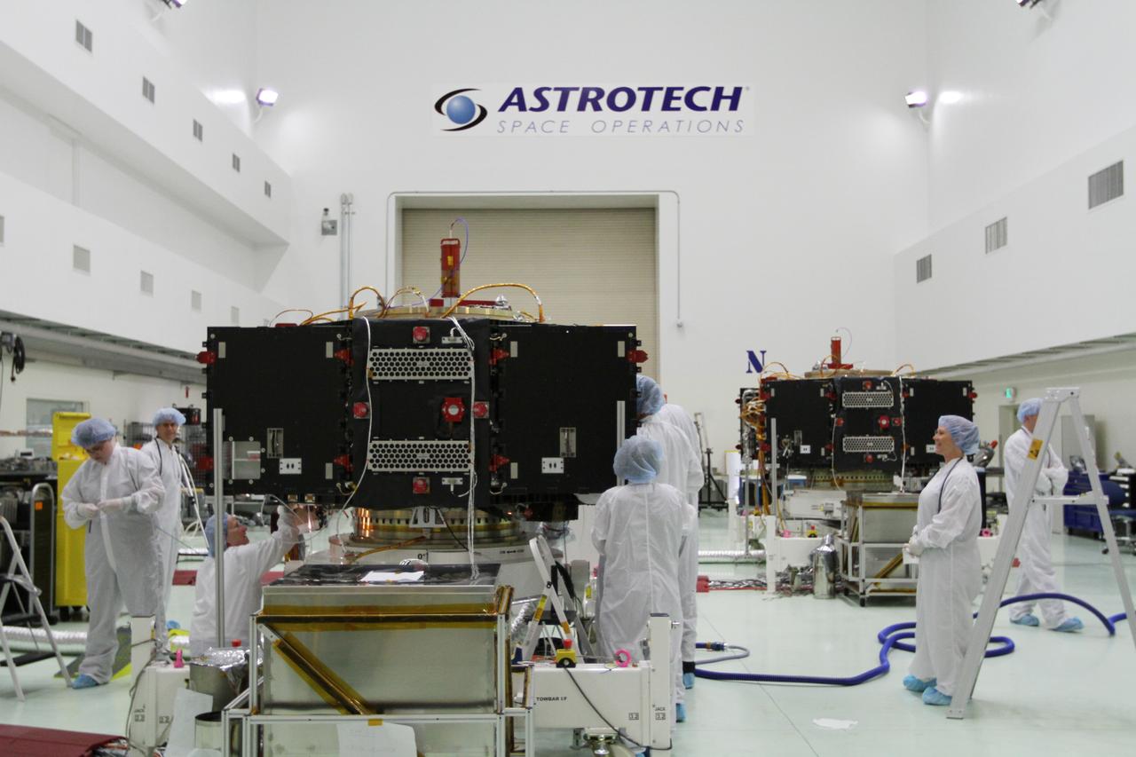 RBSP - White Light & Black Light Cleaning of Satellites B & A