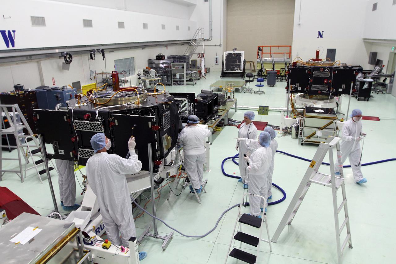 RBSP - White Light & Black Light Cleaning of Satellites B & A