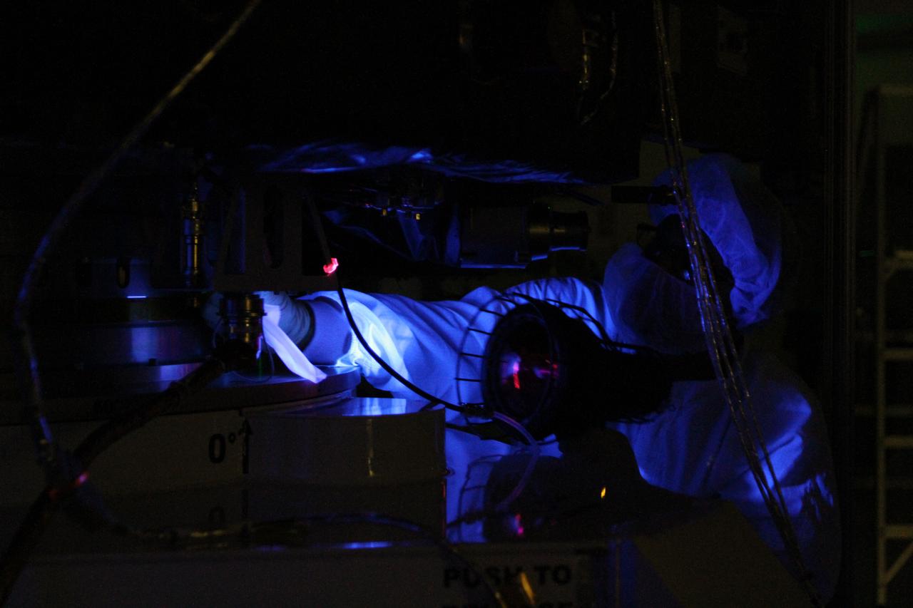 RBSP - White Light & Black Light Cleaning of Satellites B & A