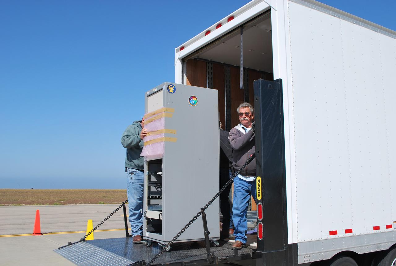 NUSTAR/Pegasus Hot Pad Activities, Racks Being Loaded