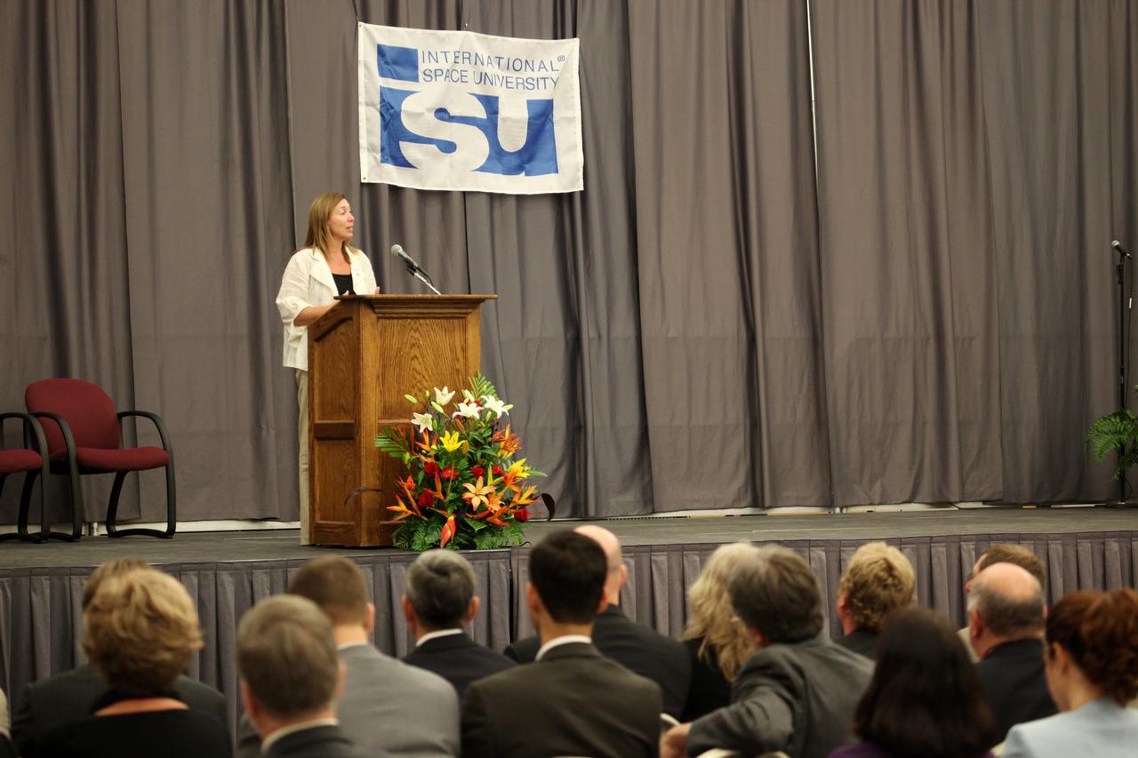 International Space University Opening Ceremony, with Lori Garver speech and Bob Cabana's Press Conference