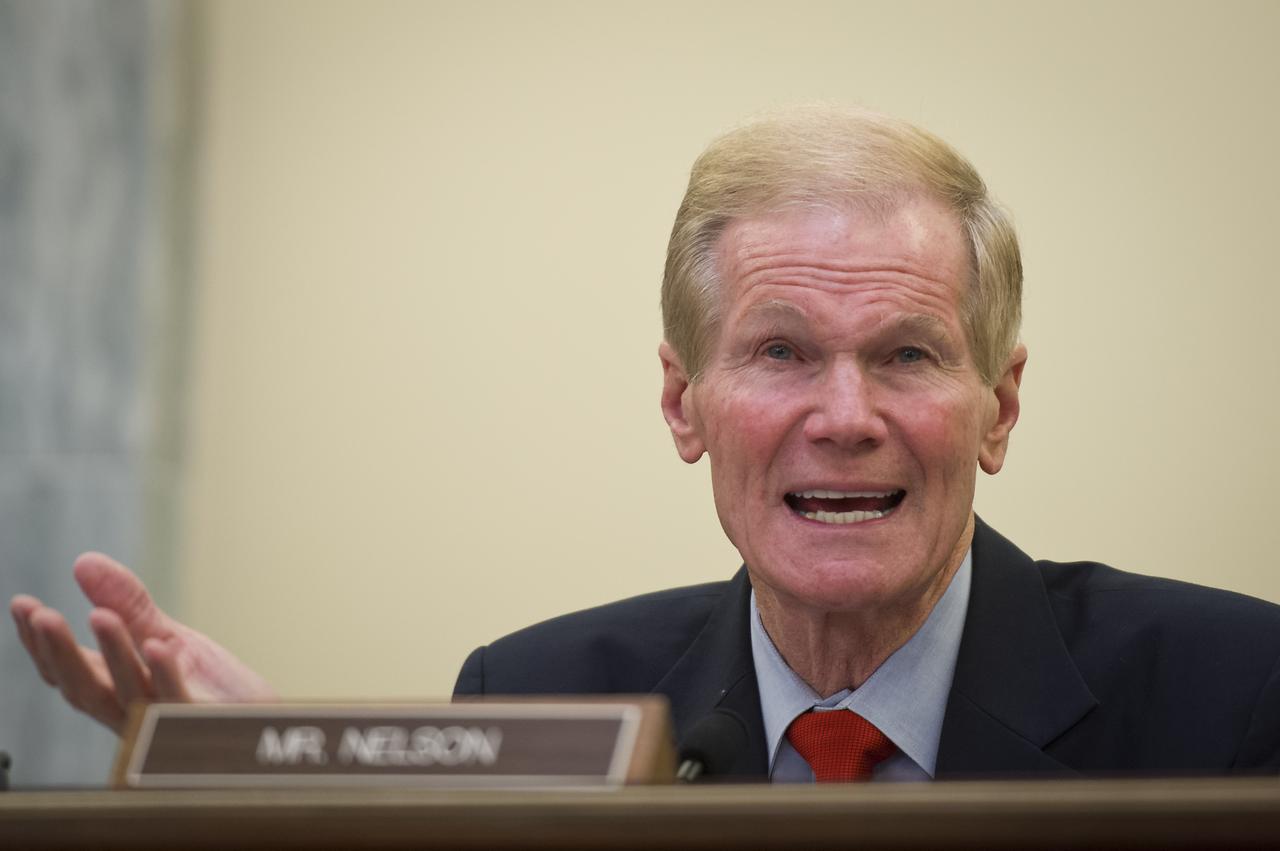 U.S. Senator Bill Nelson, D-Fla., questions NASA Administrator Charles Bolden during a U.S. Senate Committee on Commerce, Science, and Transportation hearing on Wednesday, March 7, 2012 in Washington. Photo Credit: (NASA/Bill Ingalls)