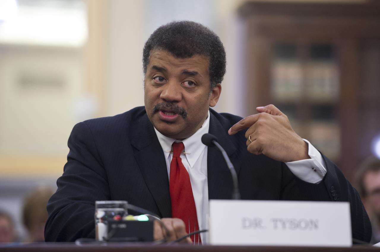 Astrophysicist, American Museum of Natural History and Director, Hayden Planetarium Dr. Neil deGrasse Tyson testifies during a U.S. Senate Committee on Commerce, Science, and Transportation hearing on Wednesday, March 7, 2012 in Washington.  NASA Administrator Charles Bolden testified at the same hearing prior to Tyson.  Photo Credit: (NASA/Bill Ingalls)