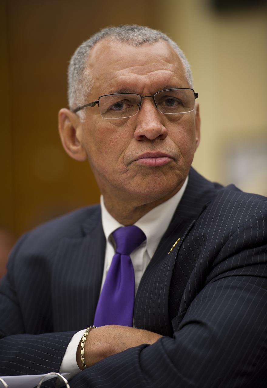 NASA Administrator Charles Bolden testifies during a U.S. House Science, Space and Technology Committee hearing on Wednesday, March 7, 2012 in Washington.  Photo Credit: (NASA/Bill Ingalls)