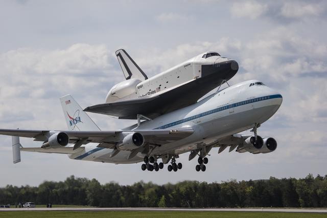 NASA image: Shuttle Enterprise Flight To New York