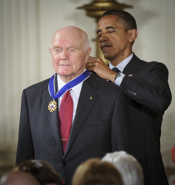 NASA image: John Glenn Receives Presidential Medal of Freedom 