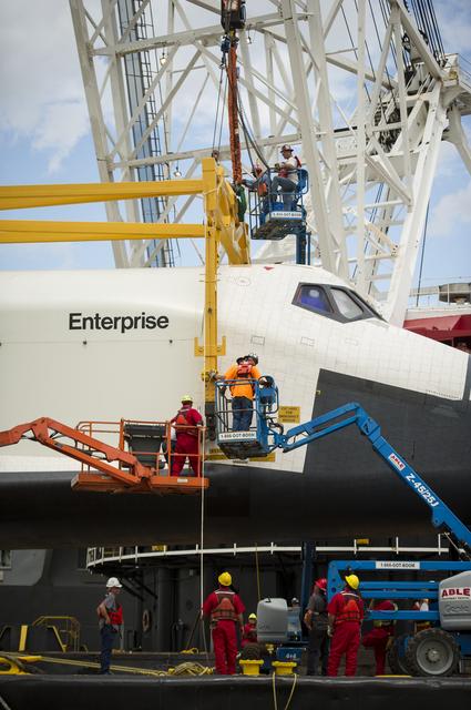 NASA image: Space Shuttle Enterprise Move to Intrepid