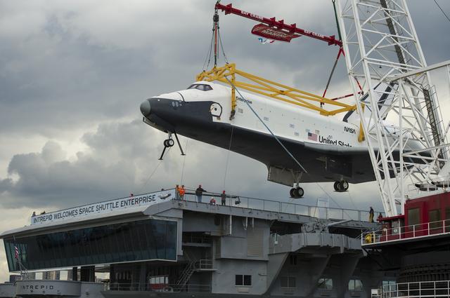 NASA image: Space Shuttle Enterprise Move to Intrepid