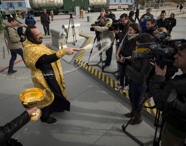 NASA image: Expedition 33 Soyuz Blessing