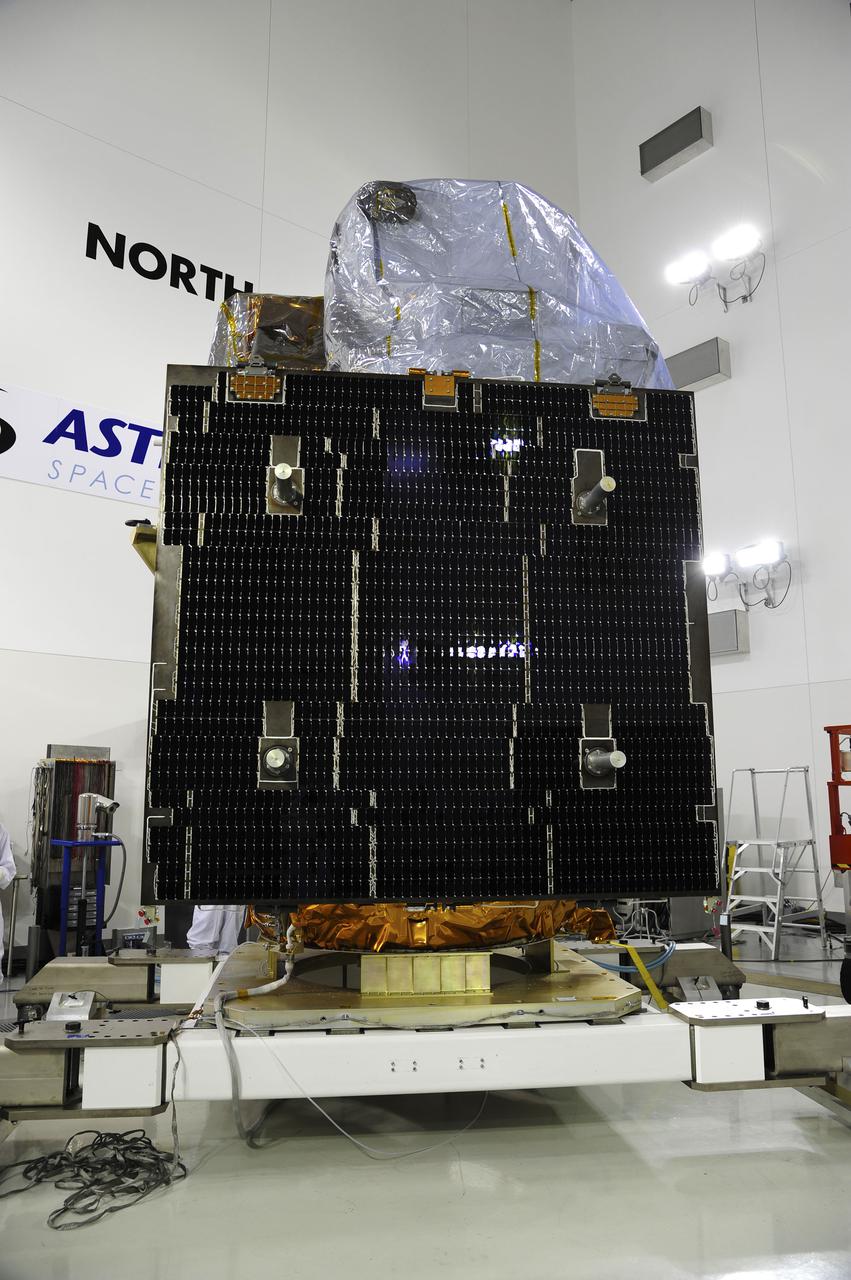 VANDENBERG AFB, Calif. -- At the Astrotech processing facility at Vandenberg Air Force Base, Calif., NASA's Landsat Data Continuity Mission, or LDCM, satellite is undergoing close-outs prior to encapsulation in the payload fairing.   The Landsat Data Continuity Mission LDCM is the future of Landsat satellites. It will continue to obtain valuable data and imagery to be used in agriculture, education, business, science, and government. The Landsat Program provides repetitive acquisition of high resolution multispectral data of the Earth's surface on a global basis. The data from the Landsat spacecraft constitute the longest record of the Earth's continental surfaces as seen from space. It is a record unmatched in quality, detail, coverage, and value. Liftoff is planned for Feb. 11, 2013 aboard a United Launch Alliance Atlas V rocket. For more information, visit: http:__www.nasa.gov_mission_pages_landsat_main_index.html Photo credit: NASA