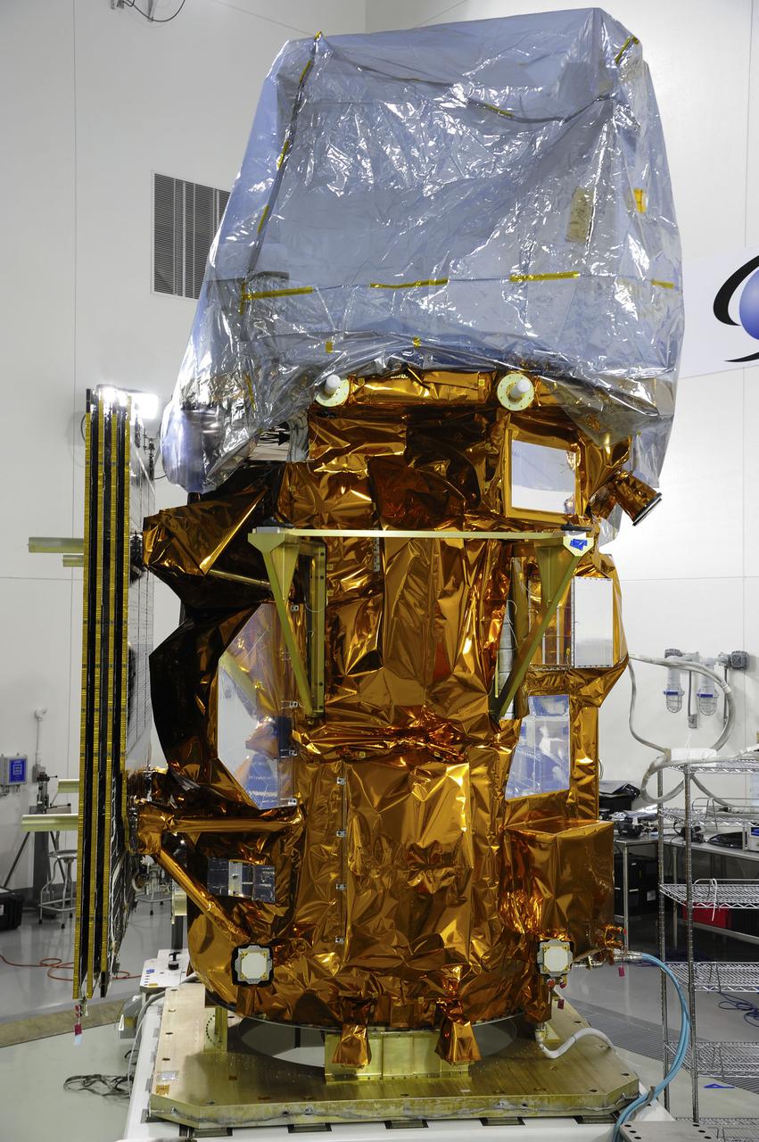 VANDENBERG AFB, Calif. -- At the Astrotech processing facility at Vandenberg Air Force Base, Calif., NASA's Landsat Data Continuity Mission, or LDCM, satellite is undergoing close-outs prior to encapsulation in the payload fairing.   The Landsat Data Continuity Mission LDCM is the future of Landsat satellites. It will continue to obtain valuable data and imagery to be used in agriculture, education, business, science, and government. The Landsat Program provides repetitive acquisition of high resolution multispectral data of the Earth's surface on a global basis. The data from the Landsat spacecraft constitute the longest record of the Earth's continental surfaces as seen from space. It is a record unmatched in quality, detail, coverage, and value. Liftoff is planned for Feb. 11, 2013 aboard a United Launch Alliance Atlas V rocket. For more information, visit: http:__www.nasa.gov_mission_pages_landsat_main_index.html Photo credit: NASA