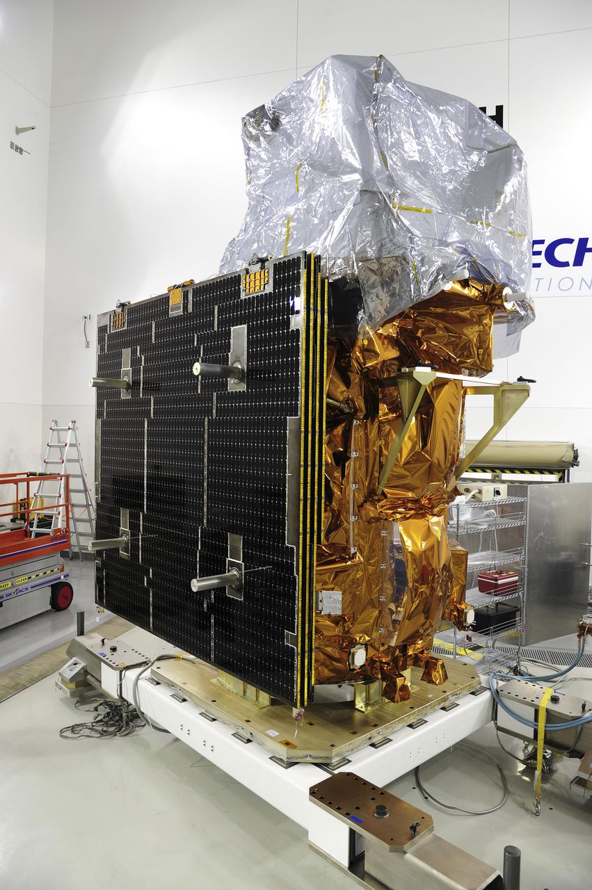 VANDENBERG AFB, Calif. -- At the Astrotech processing facility at Vandenberg Air Force Base, Calif., NASA's Landsat Data Continuity Mission, or LDCM, satellite is undergoing close-outs prior to encapsulation in the payload fairing.   The Landsat Data Continuity Mission LDCM is the future of Landsat satellites. It will continue to obtain valuable data and imagery to be used in agriculture, education, business, science, and government. The Landsat Program provides repetitive acquisition of high resolution multispectral data of the Earth's surface on a global basis. The data from the Landsat spacecraft constitute the longest record of the Earth's continental surfaces as seen from space. It is a record unmatched in quality, detail, coverage, and value. Liftoff is planned for Feb. 11, 2013 aboard a United Launch Alliance Atlas V rocket. For more information, visit: http:__www.nasa.gov_mission_pages_landsat_main_index.html Photo credit: NASA