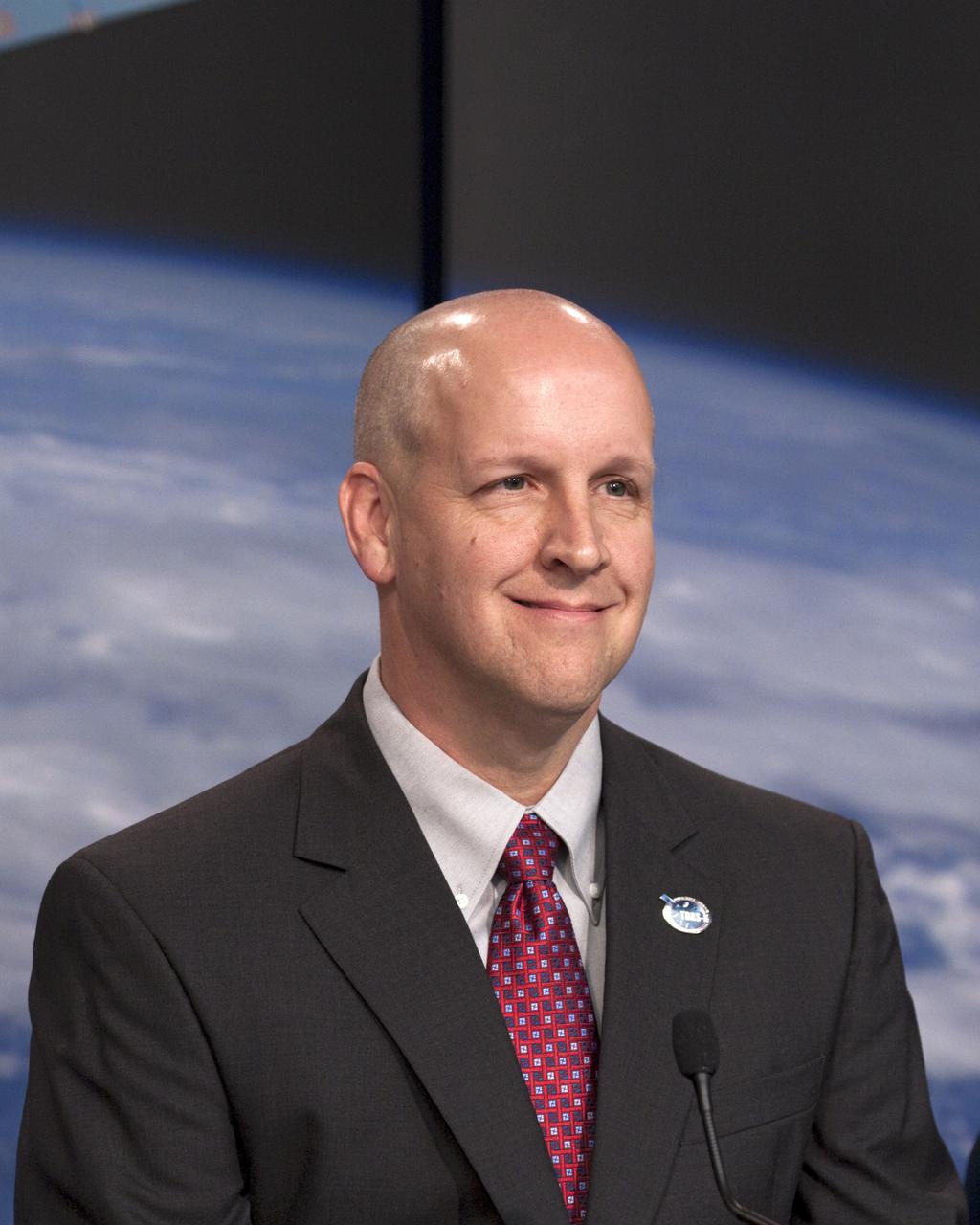 CAPE CANAVERAL, Fla. –- At a news conference, NASA and United Launch Alliance officials discussed preparations for the planned launch of NASA's Tracking and Data Relay Satellite, TDRS-K, atop an Atlas V rocket. Among those participating in the briefing is Tim Dunn, NASA launch director at the Kennedy Space Center. Liftoff for the TDRS-K is planned for Jan. 30, 2013. The TDRS-K spacecraft is part of the next-generation series in the Tracking and Data Relay Satellite System, a constellation of space-based communication satellites providing tracking, telemetry, command and high-bandwidth data return services. For more information, visit http:__www.nasa.gov_mission_pages_tdrs_index.html Photo credit: NASA_Kim Shiflett