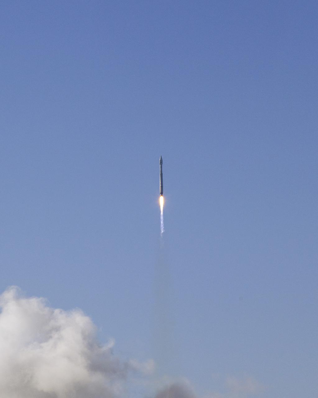 VANDENBERG AFB, Calif. -- The Landsat Data Continuity Mission spacecraft lifted off at 1:02 p.m. EST, 10:02 a.m. PST) atop a United Launch Alliance Atlas V rocket from Space Launch Complex 3 at California's Vandenberg Air Force Base.   The Landsat Data Continuity Mission LDCM is the future of Landsat satellites. It will continue to obtain valuable data and imagery to be used in agriculture, education, business, science, and government. The Landsat Program provides repetitive acquisition of high resolution multispectral data of the Earth's surface on a global basis. The data from the Landsat spacecraft constitute the longest record of the Earth's continental surfaces as seen from space. It is a record unmatched in quality, detail, coverage, and value. For more information, visit: http:__www.nasa.gov_mission_pages_landsat_main_index.html Photo credit: NASA_Kim Shiflett