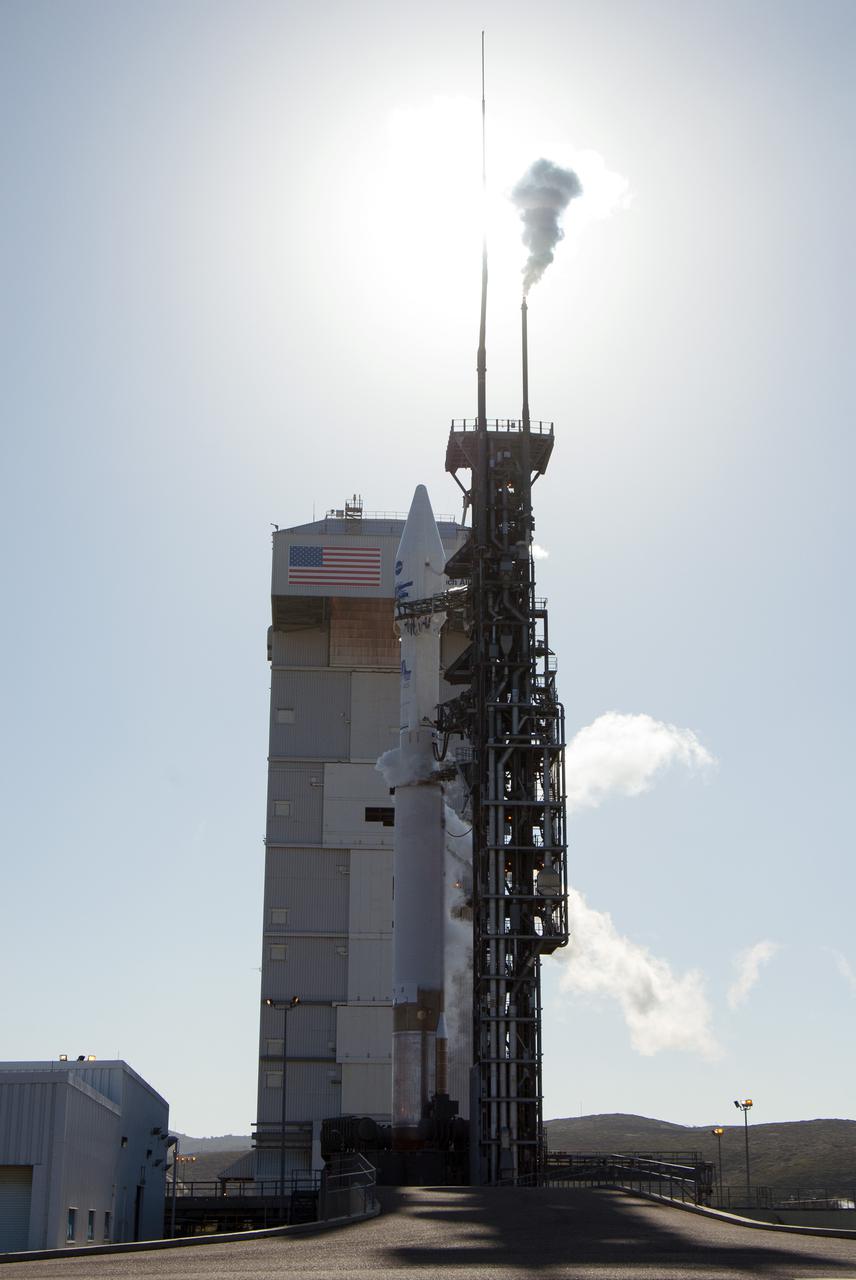 The Landsat Data Continuity Mission spacecraft is poised for lift off atop a United Launch Alliance Atlas V rocket from Space Launch Complex 3 at California's Vandenberg Air Force Base.   The Landsat Data Continuity Mission LDCM is the future of Landsat satellites. It will continue to obtain valuable data and imagery to be used in agriculture, education, business, science, and government. The Landsat Program provides repetitive acquisition of high resolution multispectral data of the Earth's surface on a global basis. The data from the Landsat spacecraft constitute the longest record of the Earth's continental surfaces as seen from space. It is a record unmatched in quality, detail, coverage, and value. For more information, visit: http:__www.nasa.gov_mission_pages_landsat_main_index.html Photo credit: NASA_Kim Shiflett