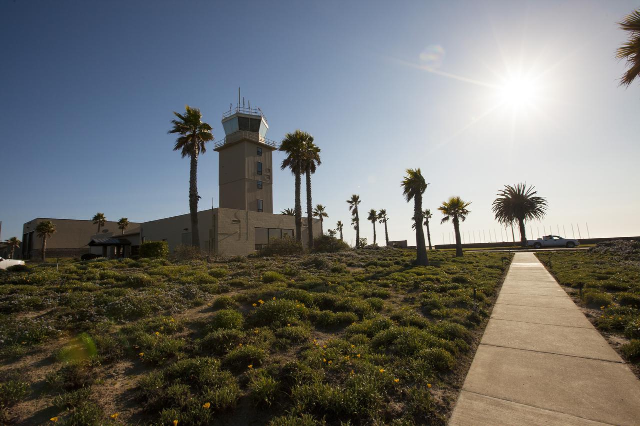 VANDENBERG AFB, Calif. -- The air traffic control tower for the 30th Space Wing air field at Vandenberg Air Force Base in California.   Vandenberg Air Force Base has a mission of placing satellites into polar orbit from the West Coast, using expendable boosters such as the Pegasus, Taurus, Minotaur, Atlas V and Delta IV. Photo credit: NASA_Cory Huston