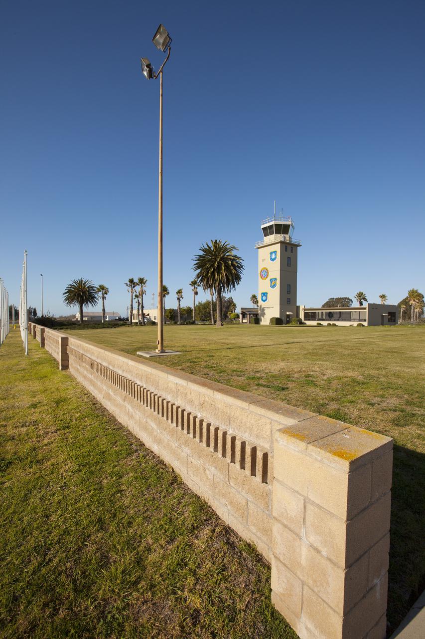 VANDENBERG AFB, Calif. -- The air traffic control tower for the 30th Space Wing air field at Vandenberg Air Force Base in California.   Vandenberg Air Force Base has a mission of placing satellites into polar orbit from the West Coast, using expendable boosters such as the Pegasus, Taurus, Minotaur, Atlas V and Delta IV. Photo credit: NASA_Cory Huston