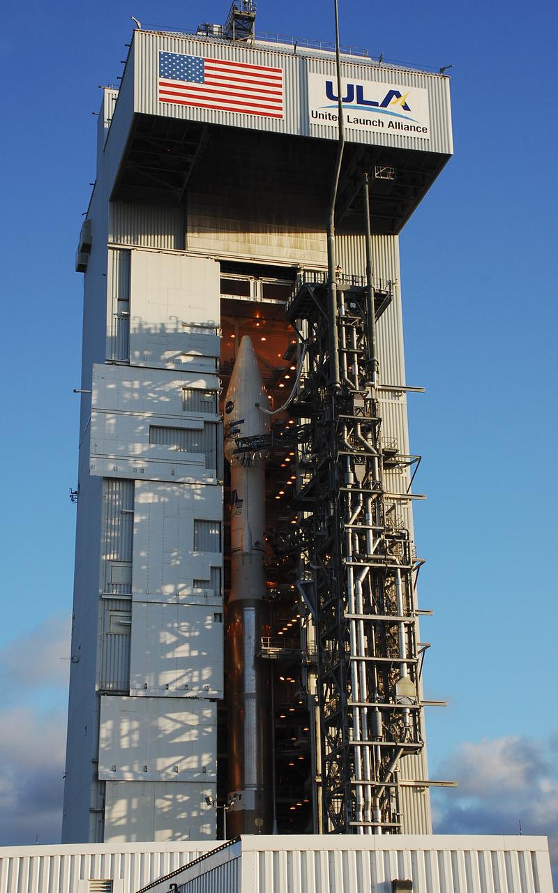 VANDENBERG AFB, Calif. – A United Launch Alliance Atlas V rocket carrying the Landsat Data Continuity Mission spacecraft from Vandenberg Air Force Base in California. Photo credit: NASA_Ben Smegelsky