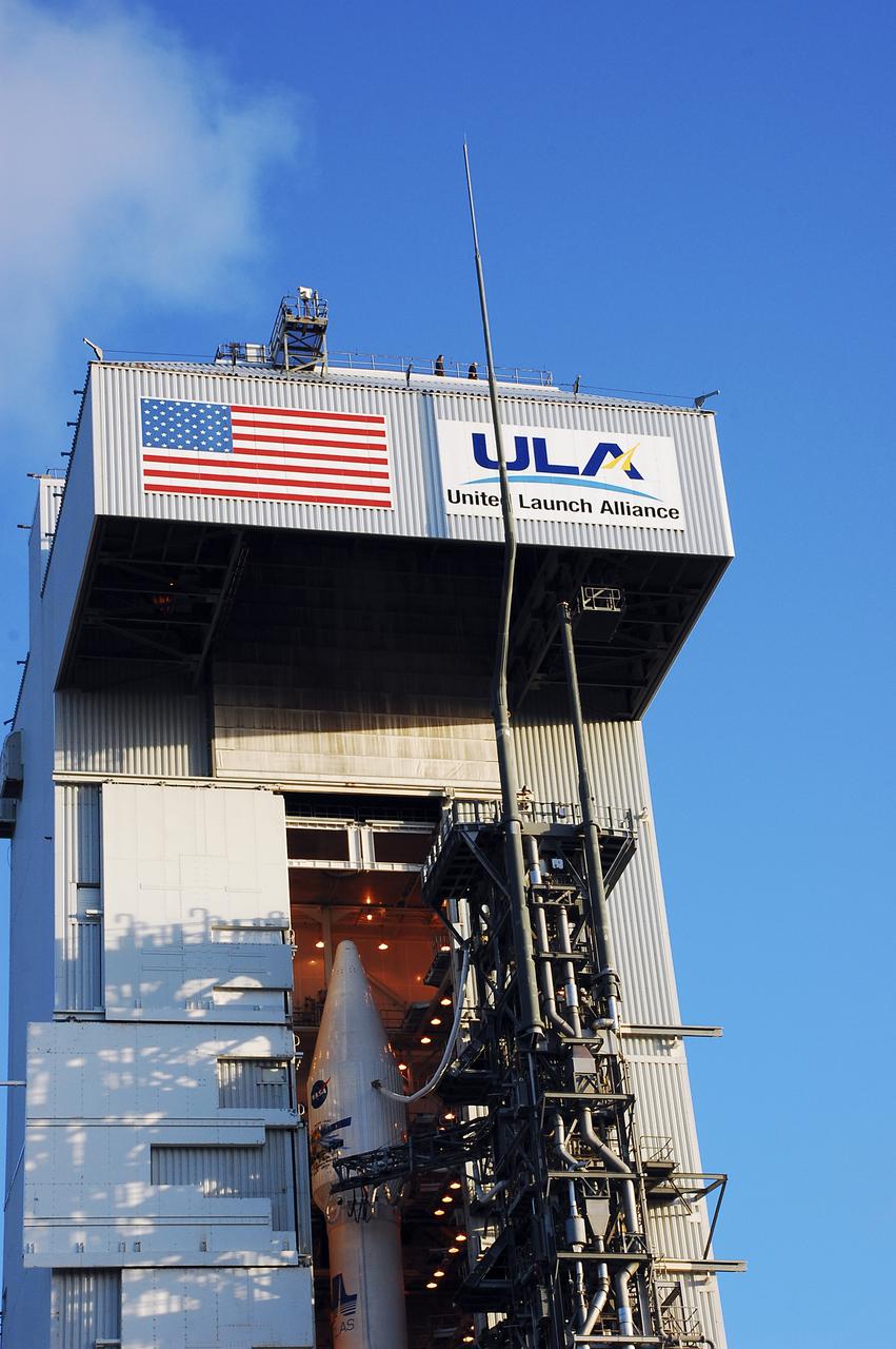 VANDENBERG AFB, Calif. – A United Launch Alliance Atlas V rocket carrying the Landsat Data Continuity Mission spacecraft from Vandenberg Air Force Base in California. Photo credit: NASA_Ben Smegelsky