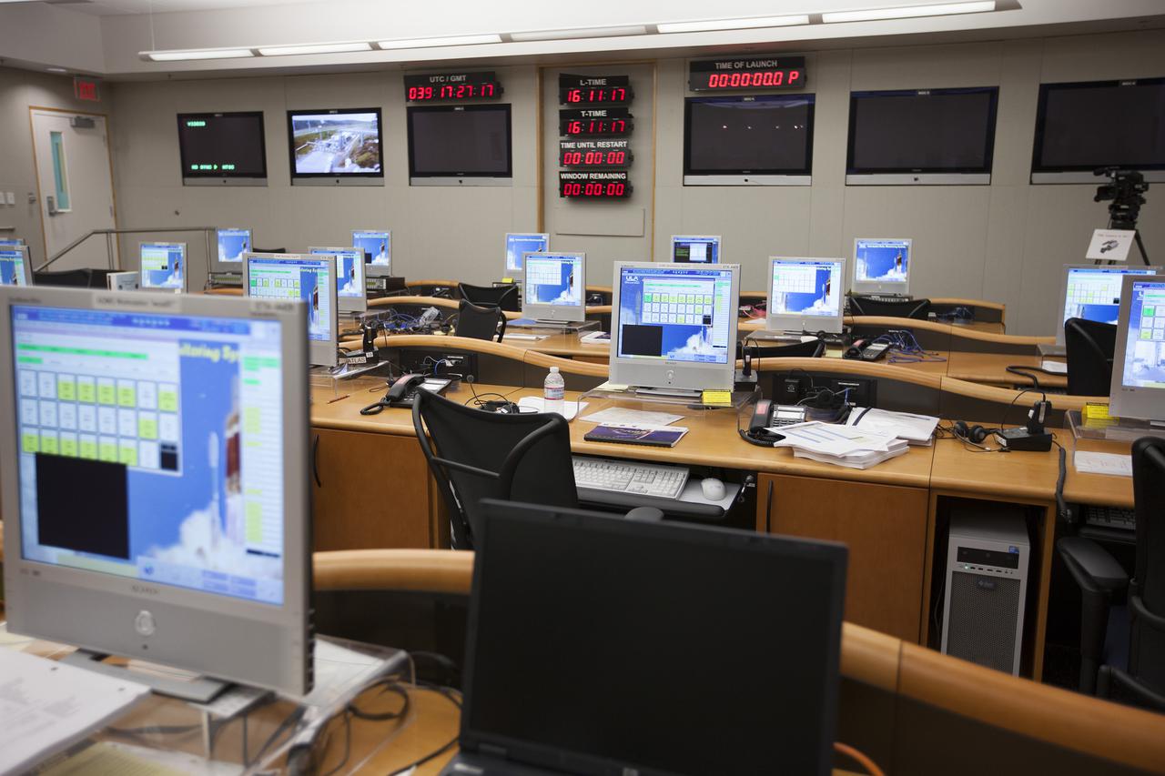 VANDENBERG AFB, Calif. – The Mission Director's Center MDC inside the Remote Launch Control Center RLCC at Vandenberg Air Force Base in California. The facility is involved with launches of Atlas V and Delta IV rockets. Photo credit: Kim Shiflett