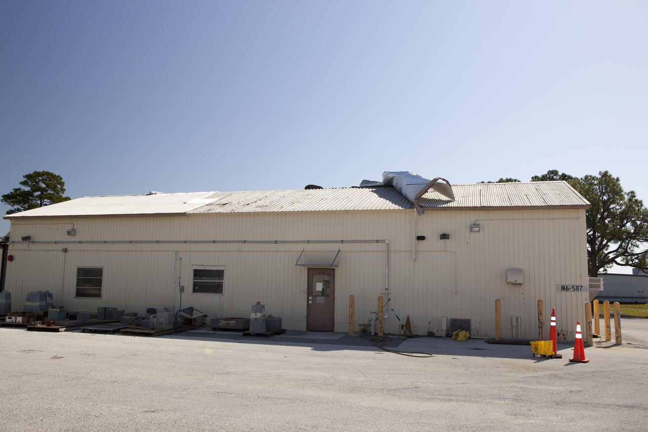 CAPE CANAVERAL, Fla. –The Industrial Area at NASA's Kennedy Space Center in Florida the day after storm with strong winds blew through the launch center. Photo credit: Dmitri Gerondidakis